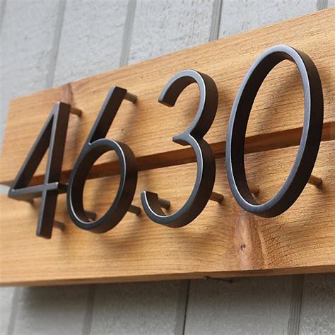 floating metal house letters|floating house numbers for exterior.